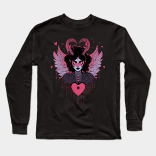 Creepy Valentine Love Angel Long Sleeve T-Shirt